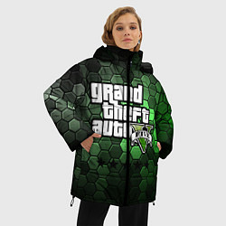 Куртка зимняя женская GTA 5 ГТА 5, цвет: 3D-черный — фото 2