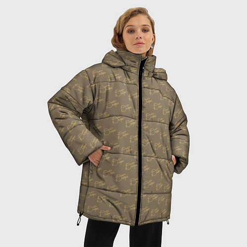 Женская зимняя куртка Будь Добрее / 3D-Черный – фото 3
