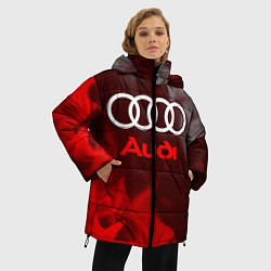 Куртка зимняя женская AUDI АУДИ, цвет: 3D-красный — фото 2