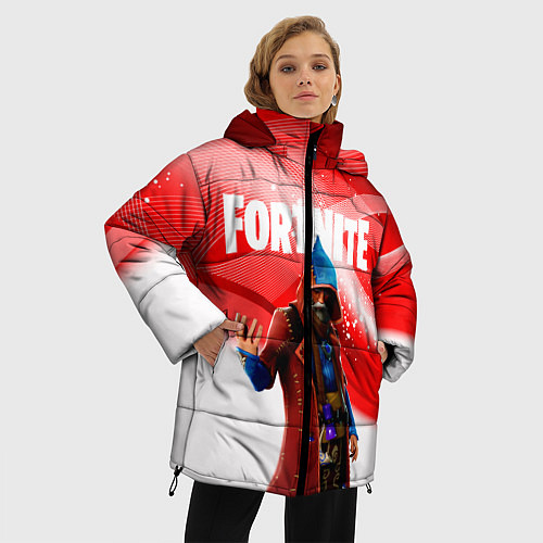 Женская зимняя куртка FORTNITE / 3D-Черный – фото 3