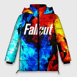 Куртка зимняя женская FALLOUT ФЭЛЛАУТ, цвет: 3D-черный