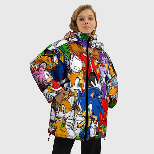 Женская зимняя куртка Sonic / 3D-Черный – фото 3