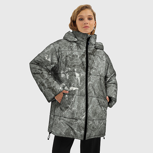 Женская зимняя куртка Grey / 3D-Черный – фото 3
