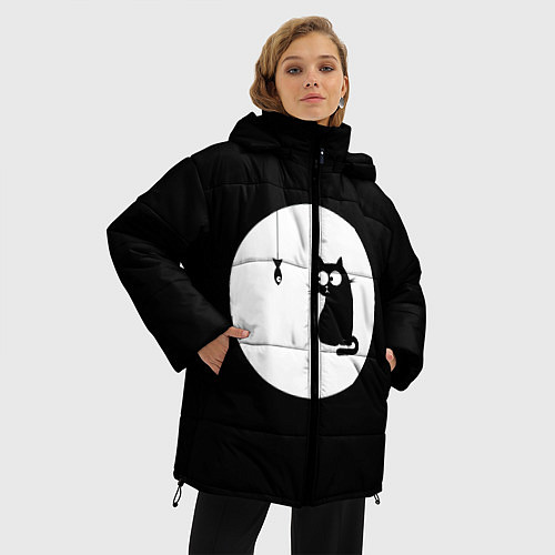 Женская зимняя куртка Ночная охота / 3D-Черный – фото 3