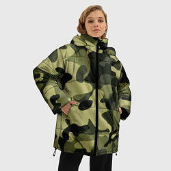 Куртка зимняя женская Милитари, цвет: 3D-светло-серый — фото 2