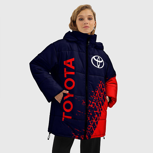 Женская зимняя куртка TOYOTA ТОЙОТА / 3D-Черный – фото 3