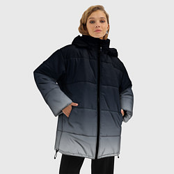 Куртка зимняя женская Градиент, цвет: 3D-светло-серый — фото 2