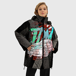 Куртка зимняя женская JDM Toyota Altezza, цвет: 3D-черный — фото 2