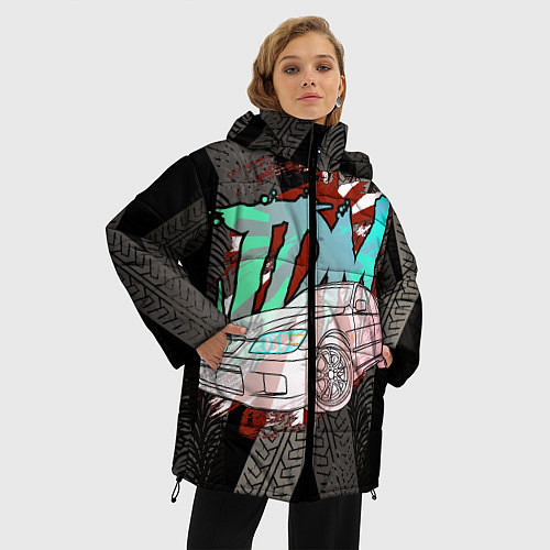 Женская зимняя куртка JDM Toyota Altezza / 3D-Черный – фото 3
