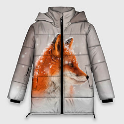 Куртка зимняя женская Лиса и снег, цвет: 3D-черный