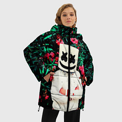 Куртка зимняя женская MARSHMELLO ROSES, цвет: 3D-черный — фото 2