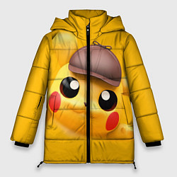 Куртка зимняя женская Pikachu Pika Pika, цвет: 3D-черный