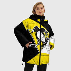 Куртка зимняя женская Pittsburgh Penguins Exclusive, цвет: 3D-красный — фото 2