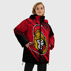 Куртка зимняя женская Оттава Сенаторз, цвет: 3D-черный — фото 2