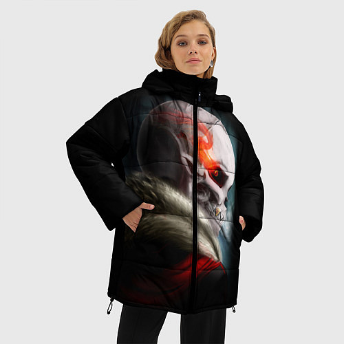 Женская зимняя куртка UNDERTALE / 3D-Светло-серый – фото 3