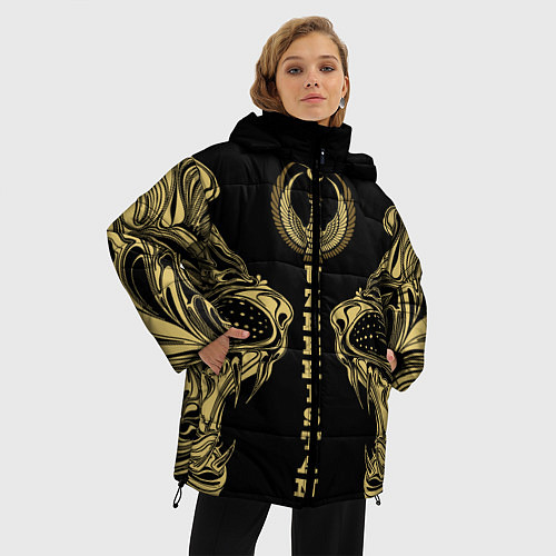 Женская зимняя куртка Узбекистан / 3D-Черный – фото 3
