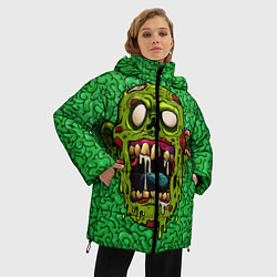 Куртка зимняя женская Зомби, цвет: 3D-черный — фото 2