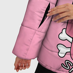 Куртка зимняя женская Among Us SHHHHHHH!, цвет: 3D-черный — фото 2