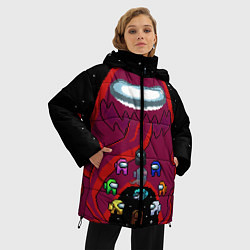 Куртка зимняя женская Impostor Monster, цвет: 3D-светло-серый — фото 2