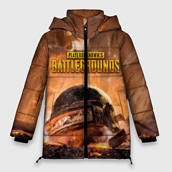 Куртка зимняя женская PlayerUnknowns Battlegrounds, цвет: 3D-черный