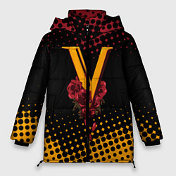 Куртка зимняя женская CYBERPUNK 2077 VALENTINO, цвет: 3D-черный