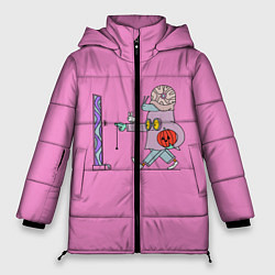 Куртка зимняя женская Звонок в дверь, цвет: 3D-черный