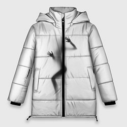Куртка зимняя женская ДЕВУШКА ЗА СТЕКЛОМ, цвет: 3D-черный