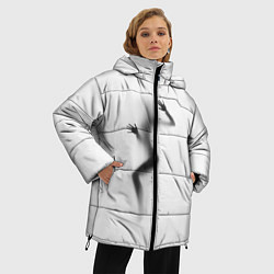 Куртка зимняя женская ДЕВУШКА ЗА СТЕКЛОМ, цвет: 3D-черный — фото 2