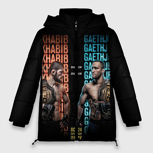 Женская зимняя куртка KHABIB VS GAETHJE / 3D-Красный – фото 1