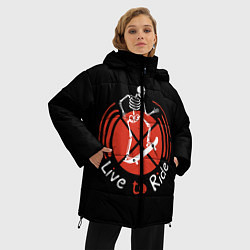 Куртка зимняя женская Live to Ride, цвет: 3D-черный — фото 2