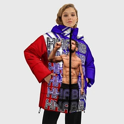 Куртка зимняя женская Хабиб Нурмагомедов Орёл, цвет: 3D-светло-серый — фото 2