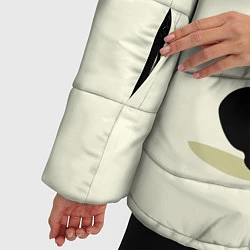 Куртка зимняя женская Bendy And The Ink Machine, цвет: 3D-светло-серый — фото 2