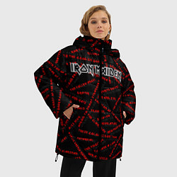 Куртка зимняя женская IRON MAIDEN SONGS Z, цвет: 3D-черный — фото 2