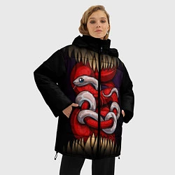 Куртка зимняя женская Monster and snake, цвет: 3D-светло-серый — фото 2