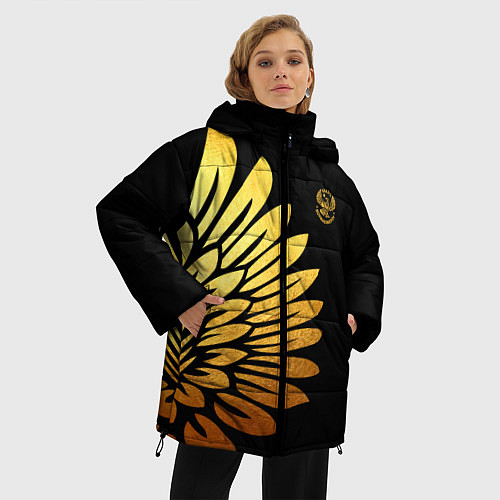 Женская зимняя куртка ХАБИБ / 3D-Черный – фото 3