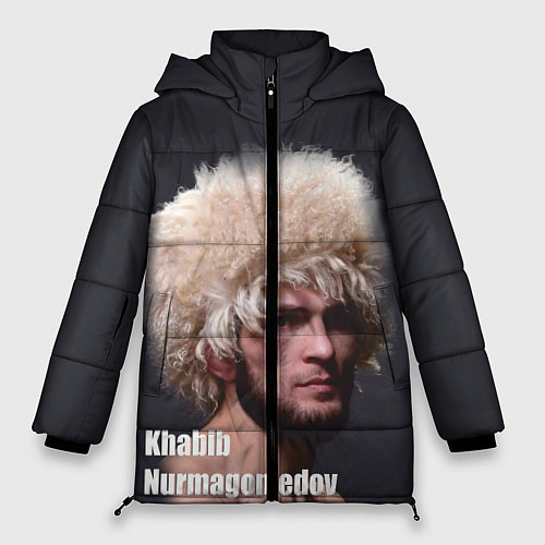 Женская зимняя куртка Хабиб Нурмагомедов / 3D-Красный – фото 1
