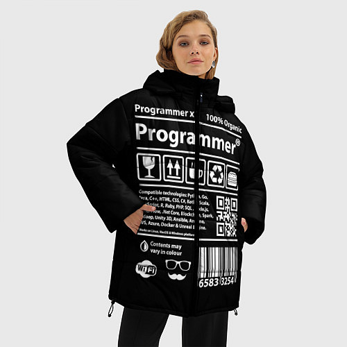 Женская зимняя куртка Programmer / 3D-Светло-серый – фото 3