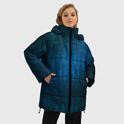 Куртка зимняя женская Падающий свет на ткань, цвет: 3D-черный — фото 2