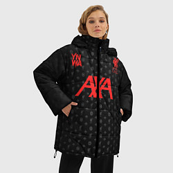 Куртка зимняя женская LIVERPOOL разминочная 2021, цвет: 3D-черный — фото 2