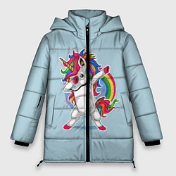 Куртка зимняя женская Единорог Dab, цвет: 3D-черный