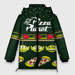 Куртка зимняя женская Pizza Planet, цвет: 3D-черный
