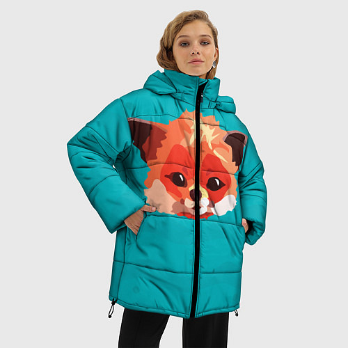 Женская зимняя куртка Лисичка / 3D-Черный – фото 3