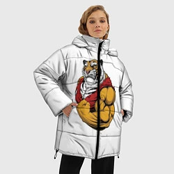 Куртка зимняя женская Тигр, цвет: 3D-черный — фото 2