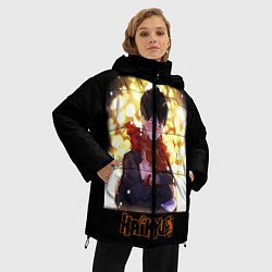 Куртка зимняя женская Haikyuu Haikyu Haikuu, цвет: 3D-черный — фото 2