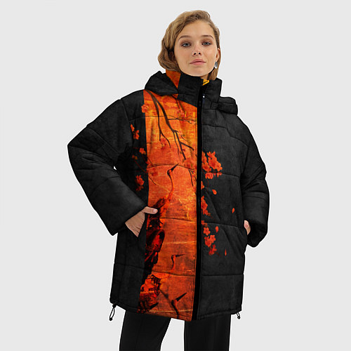 Женская зимняя куртка ЦАПЛЯ / 3D-Черный – фото 3
