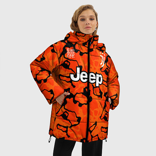 Женская зимняя куртка JUVENTUS резервная 2021 / 3D-Черный – фото 3