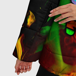Куртка зимняя женская Among Us Brawl StarS, цвет: 3D-черный — фото 2