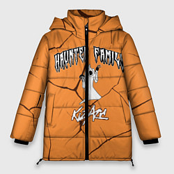 Куртка зимняя женская Haunted Family лейбл Kizaru, цвет: 3D-черный