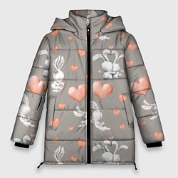 Куртка зимняя женская Влюбленные, цвет: 3D-светло-серый