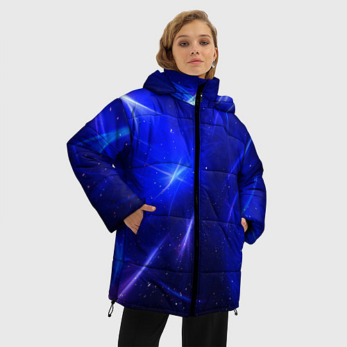 Женская зимняя куртка Космический вихрь / 3D-Черный – фото 3